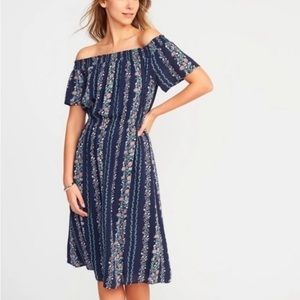Old Navy Off the Shoulder Midi Dress